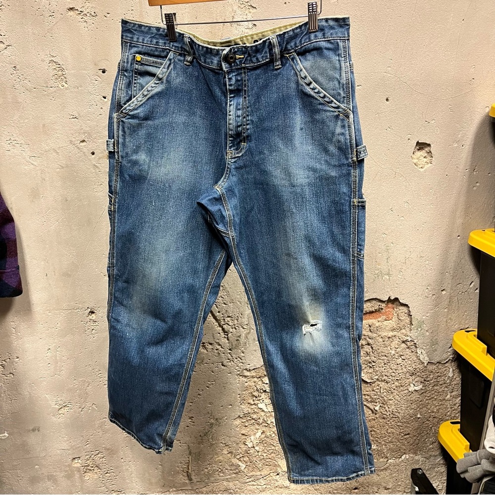 Carpenter By CAT Workwear Denim Jeans 36/32 36 Hiking Business Outdoor